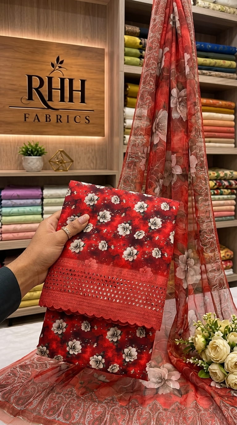 BANA DORA RED CHCIKEN KARI LAWN