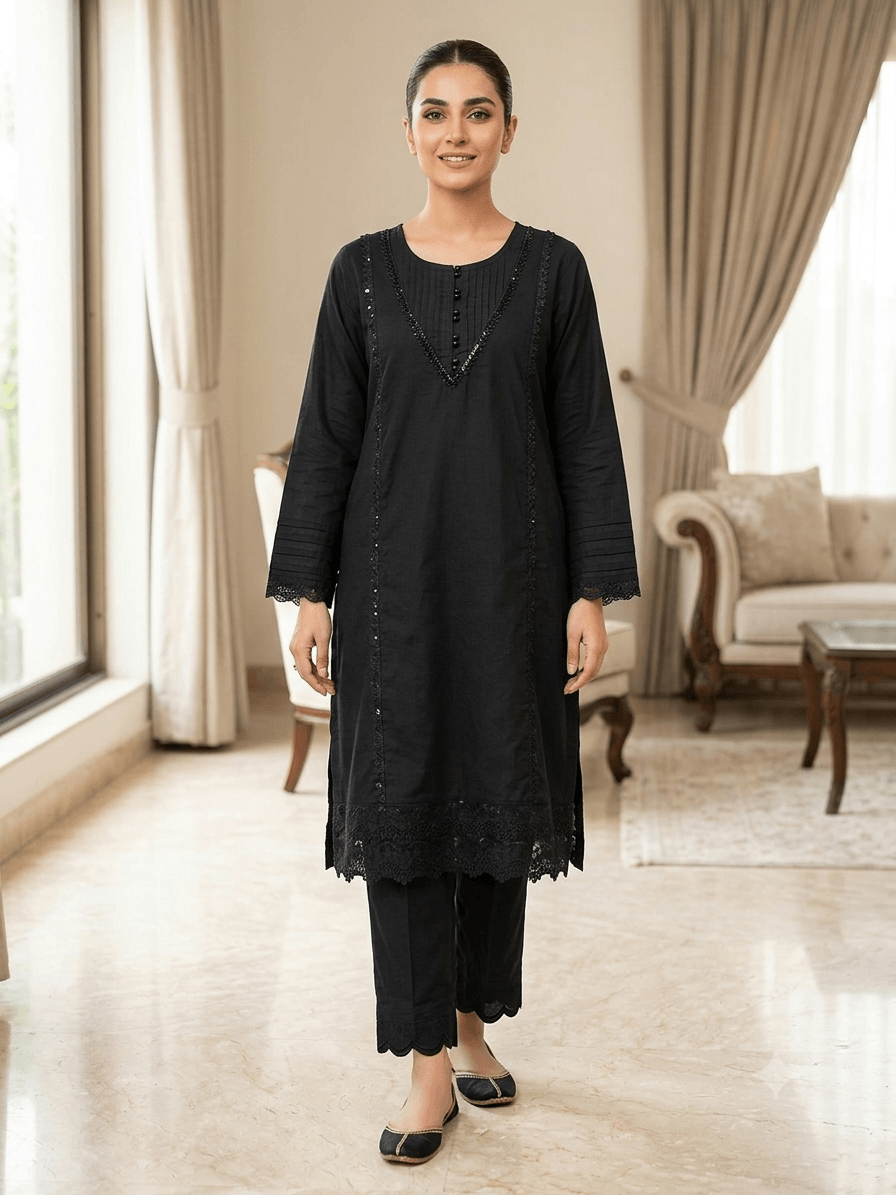 BAREEZE PRET 2PC BLACK