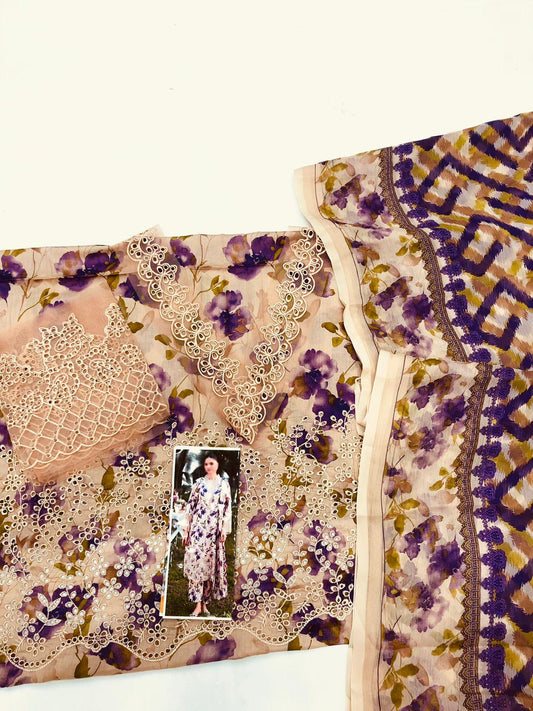 BAROQUE FLORAL CHICKEN KARI LAWN - SR FABRICS
