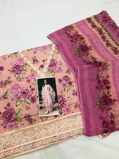 BAROQUE T - PINK LAWN - SR FABRICS