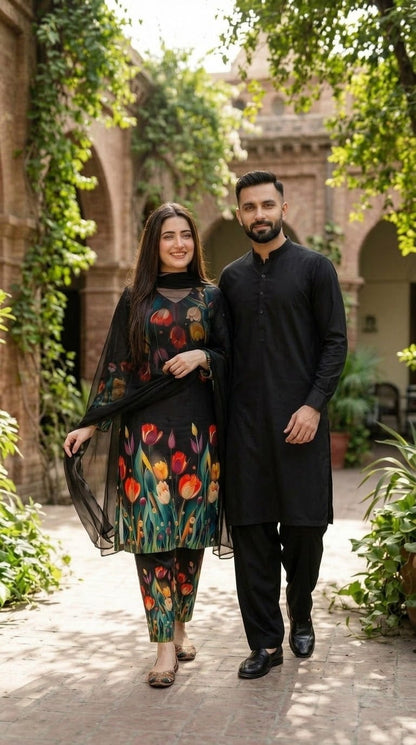 Black Boski and 3D black Silk Couple bundle