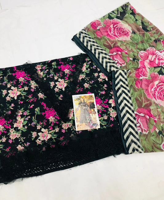 ELAF FLOWERS DIGITAL LAWN - SR FABRICS