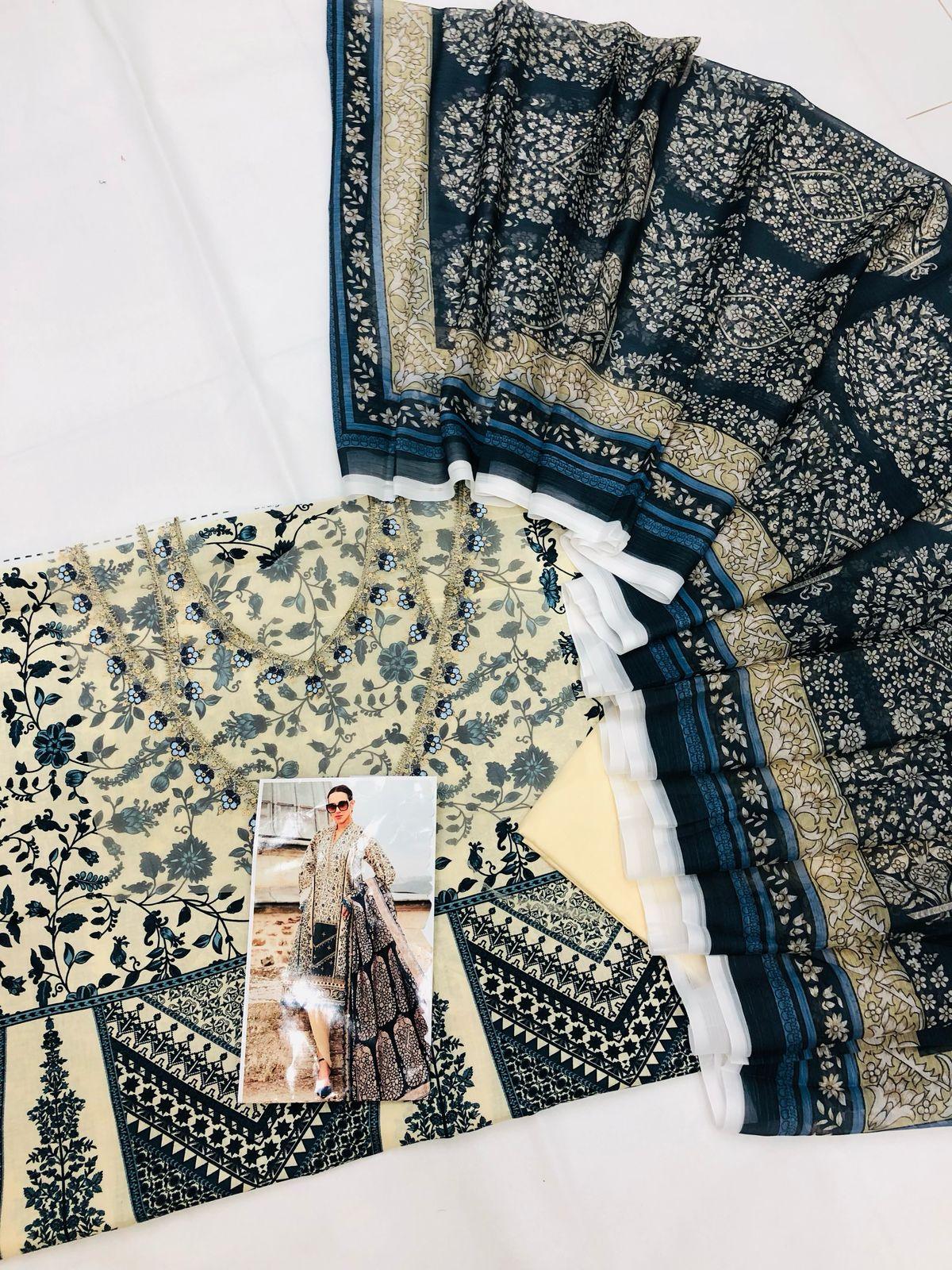 MB CHUNRI DIGITAL LAWN - SR FABRICS