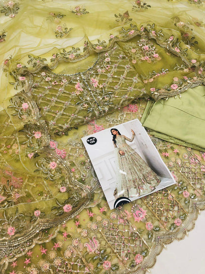 MB OLIVE GREEN MAKSI - SR FABRICS