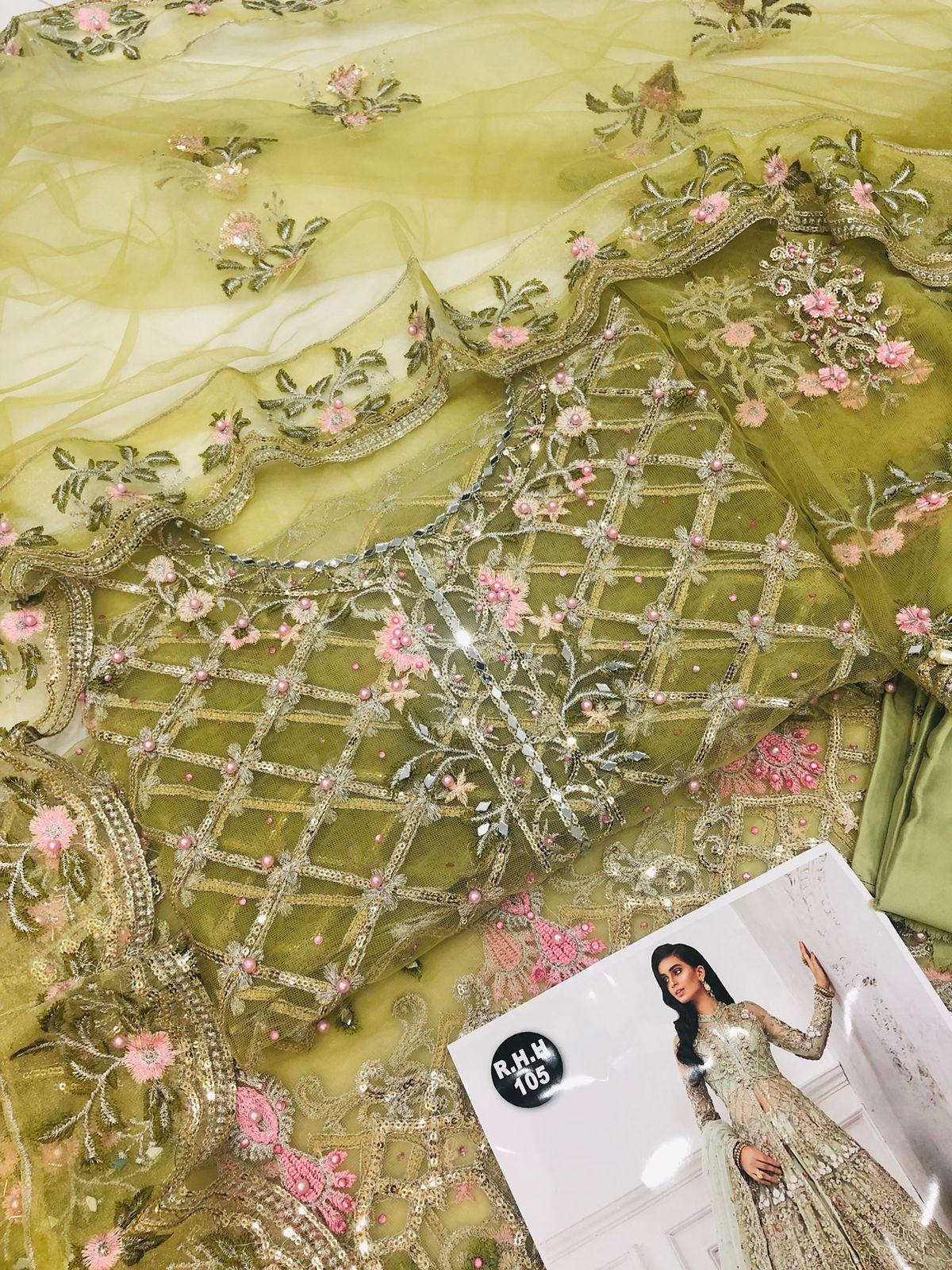 MB OLIVE GREEN MAKSI - SR FABRICS