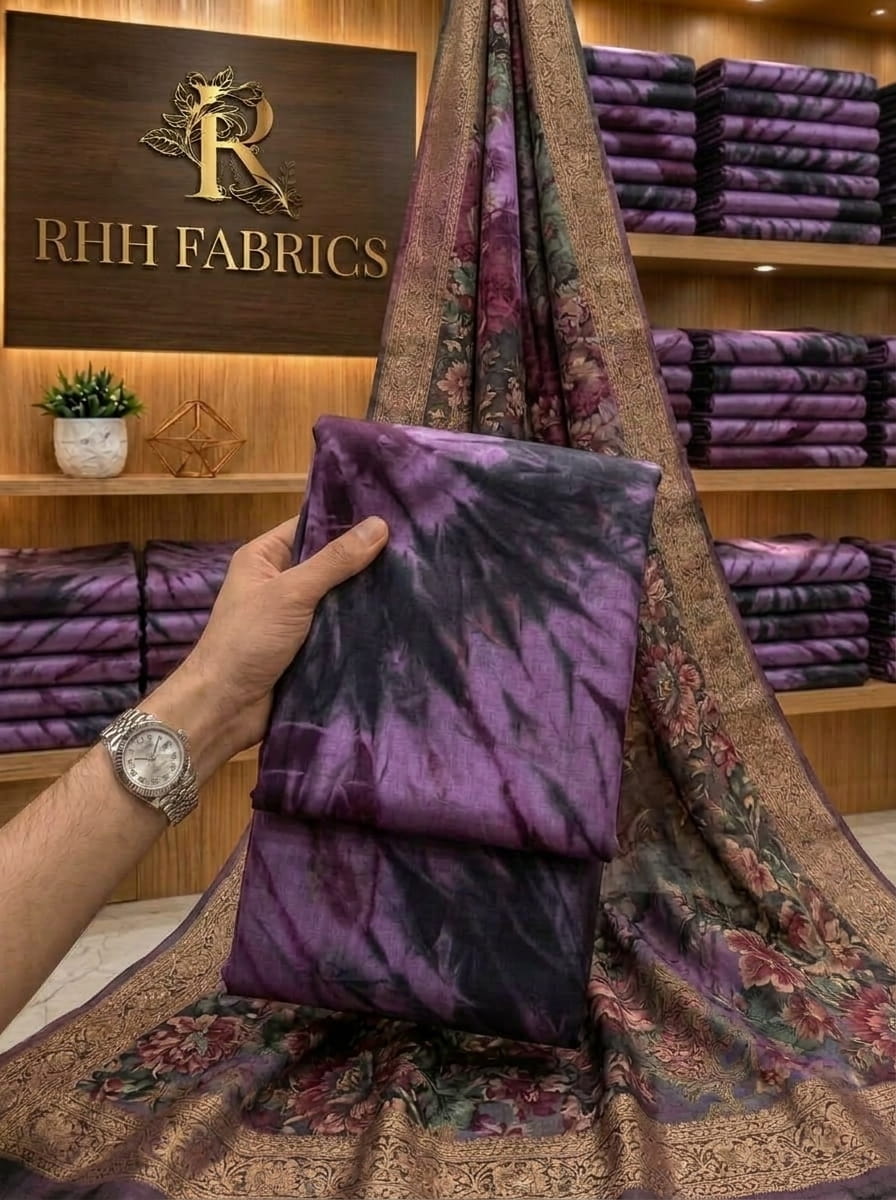 CHINA SILK MULTI SHADED LILAC