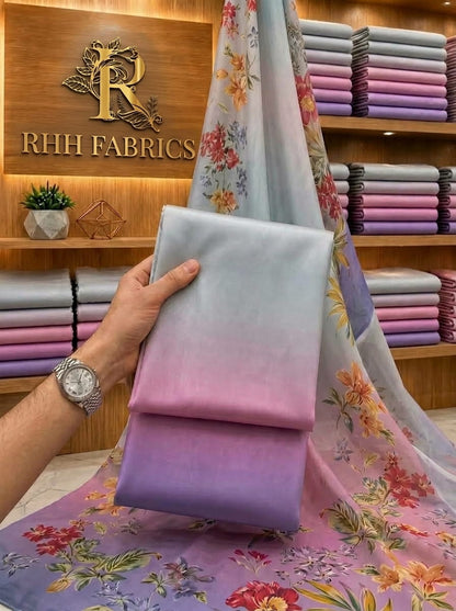 CHINA SILK TIE N DYE AQUA